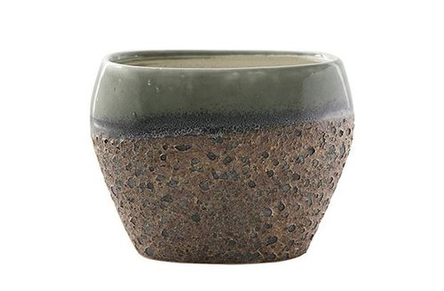 Planter Liza mint grey D25x14 H19
