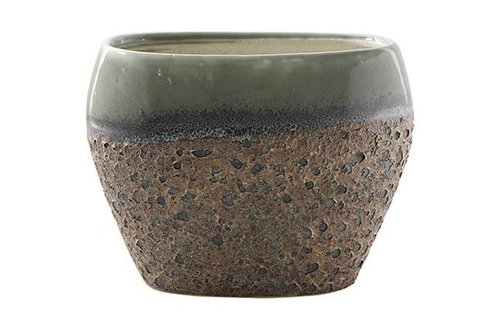 Planter Liza mint grey D28x15 H23