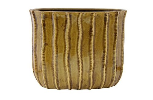 Planter Manon okergeel D29x14 H24