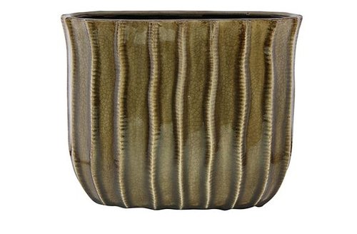 Planter Manon taupe D29x14 H24