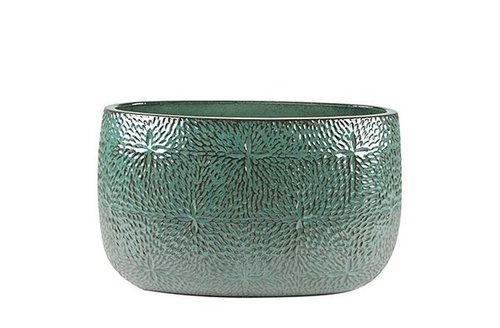 Planter Marly ocean green D53x27H32