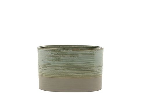 Planter Nikkie ice green D28x11 H18