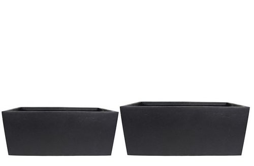 Planter S2 Amfa zwart D76x34 H32