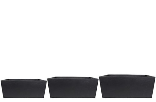 Planter S3 Amfa zwart D100x42 H40