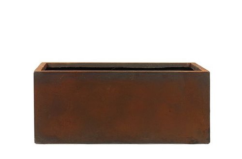 Planter Static rust D120x37 H48