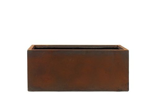 Planter Static rust D90x37 H48