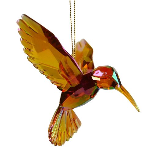 PLASTIC IRID GOLD HUMMINGBIRD