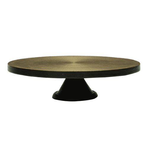 Plateau Brass antique - H 12 x D 47 cm - afbeelding 1