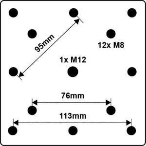 Platinum In-ground base Black - afbeelding 3