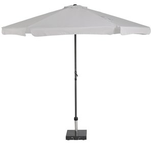 Platinum Middenstokparasol Antigua volant Ø 300 cm Lichtgrijs - afbeelding 1