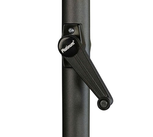 Platinum Middenstokparasol Antigua volant Ø 300 cm Zwart - afbeelding 2