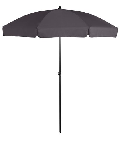 Platinum Middenstokparasol Aruba volant Ø 200 cm Antraciet - afbeelding 1