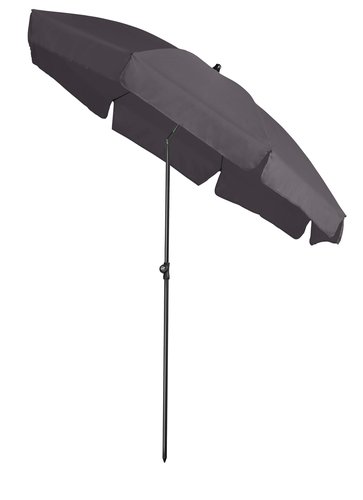 Platinum Middenstokparasol Aruba volant Ø 200 cm Antraciet - afbeelding 2