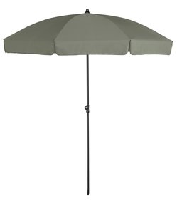 Platinum Middenstokparasol Aruba volant Ø 200 cm Olijfgroen - afbeelding 1