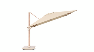 Platinum Zweefparasol Challenger T² Teak Look Premium 300x300 cm Champagne - afbeelding 3