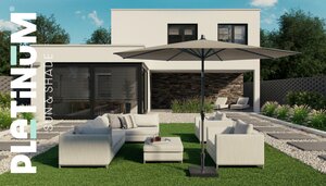 Platinum parasol Riva 300x200 ecru - afbeelding 3