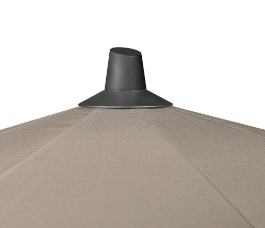 Platinum Stokparasol Riva 250x250 cm Antraciet - afbeelding 5