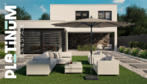 Platinum Stokparasol Riva 300x200 cm Antraciet - afbeelding 3