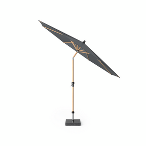 Platinum Stokparasol Riva Teak look Ø 300 cm Antraciet - afbeelding 1