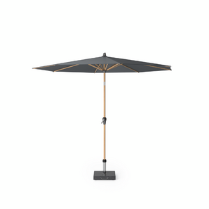 Platinum Stokparasol Riva Teak look Ø 300 cm Antraciet - afbeelding 2
