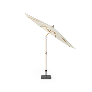 Platinum Stokparasol Riva Teak look Ø 300 cm Ecru - afbeelding 1