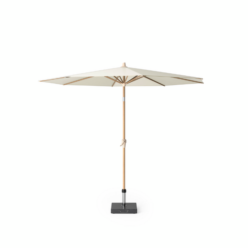 Platinum Stokparasol Riva Teak look Ø 300 cm Ecru - afbeelding 2