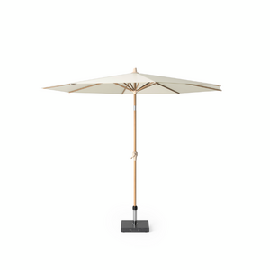Platinum Stokparasol Riva Teak look Ø 300 cm Ecru - afbeelding 2