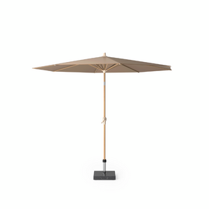 Platinum Stokparasol Riva Teak look Ø 300 cm Taupe - afbeelding 2
