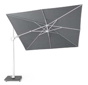 Platinum Zweefparasol Challenger T² White Premium 300x300 cm Manhattan - afbeelding 1