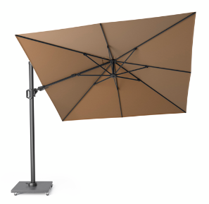 Platinum Zweefparasol Challenger T² 300x300 cm Taupe - afbeelding 1