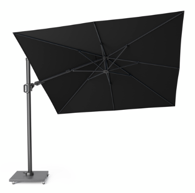 Platinum Zweefparasol Challenger T² 300x300 cm Zwart - afbeelding 1