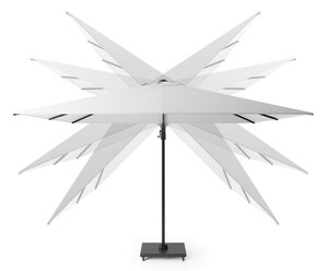 Platinum zweefparasol Challenger T² 300x300 taupe - afbeelding 4
