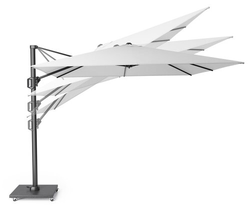 Platinum zweefparasol Challenger T¹ 300x300 taupe - afbeelding 4