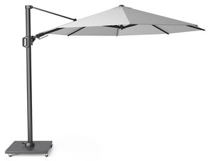 Platinum zweefparasol Challenger T² ø350 lichtgrijs - afbeelding 2