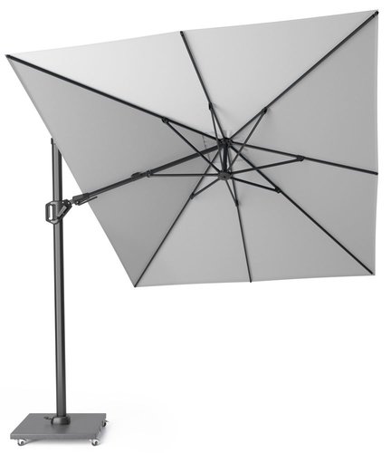 Platinum Zweefparasol Platinum Challenger T² 350x260 lichtgrijs - afbeelding 2