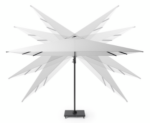 Platinum Zweefparasol Challenger T² Glow 300x300 cm Taupe - afbeelding 5