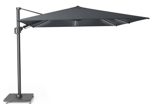 Platinum zweefparasol Challenger T² Glow 300x300 antraciet - afbeelding 1