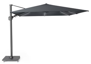 Platinum zweefparasol Challenger T² Glow 300x300 antraciet - afbeelding 1