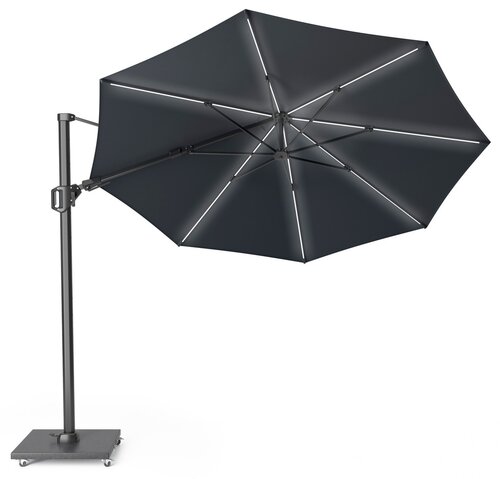 Platinum zweefparasol Challenger T² Glow ø350 antraciet - afbeelding 2
