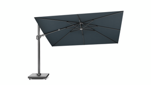 Platinum Zweefparasol Challenger T² Premium 260x350 cm Faded Black - afbeelding 1