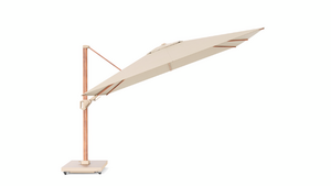 Platinum Zweefparasol Challenger T² Premium Teak Look 260x350 cm Champagne - afbeelding 3
