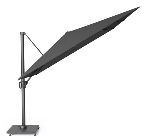 Platinum Zweefparasol Platinum Challenger T¹ Premium 300 x 300 cm Faded black - afbeelding 2