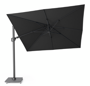 Platinum Zweefparasol Challenger T² Premium 300x300 cm Faded Black - afbeelding 1