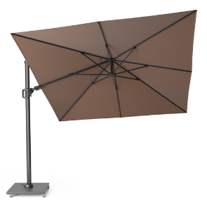 Platinum Zweefparasol Challenger T² Premium 300x300 cm Havana - afbeelding 1