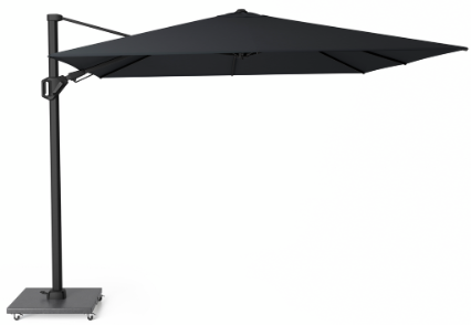 Platinum Zweefparasol Challenger T² Premium 300x300 cm Jet Black - afbeelding 2