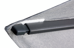 Platinum Zweefparasol Challenger T² Premium Ø350 cm Faded Black - afbeelding 8