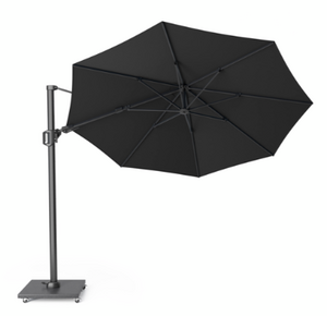 Platinum Zweefparasol Challenger T² Premium Ø350 cm Faded Black - afbeelding 1