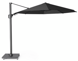 Platinum Zweefparasol Challenger T² Premium Ø350 cm Faded Black - afbeelding 2