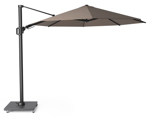 Platinum Zweefparasol Challenger T² Premium Ø 350 cm Havana - afbeelding 1