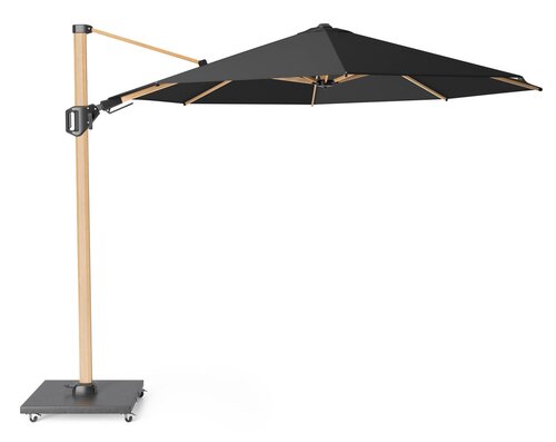 Platinum zweefparasol Challenger T² premium ø350 Faded black - afbeelding 2